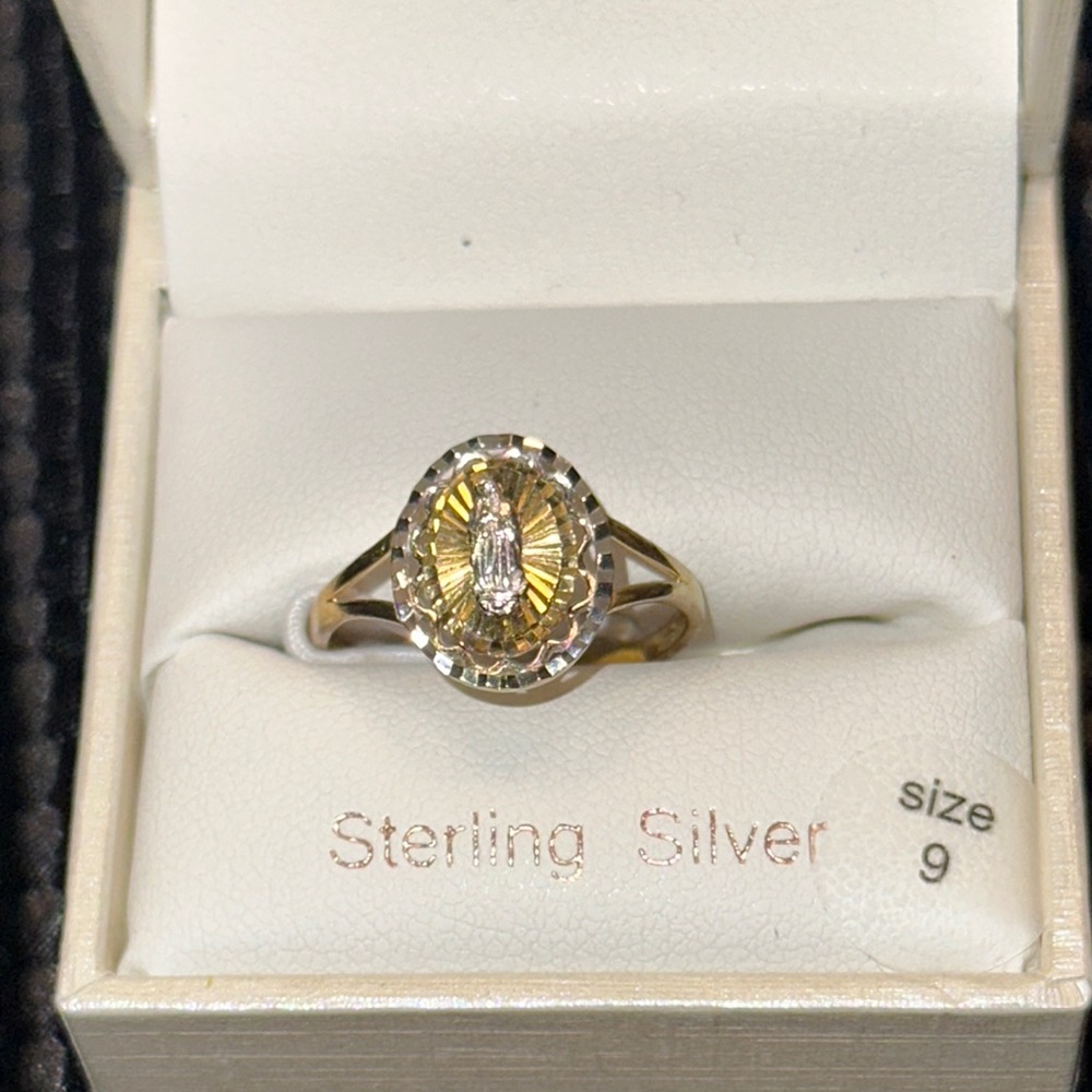 🆕Moricci Sterling Silver/ Gold Religious Ring